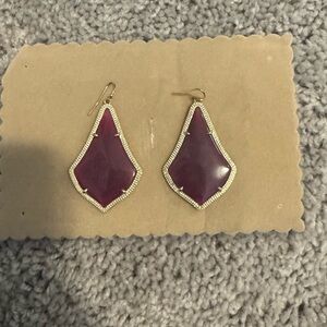Kendra Scott Elegant Purple Drop Earrings